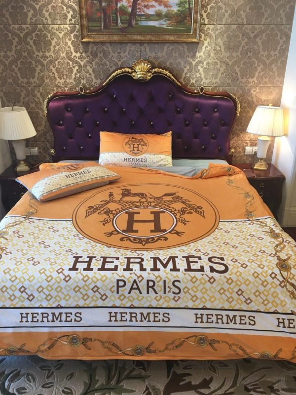 Hermes Paris Luxury Brand Type Bedding Sets 002