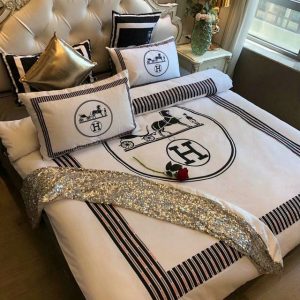 Hermes Paris Luxury Brand Type Bedding Sets 011