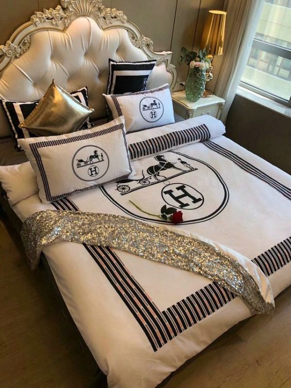 Hermes Paris Luxury Brand Type Bedding Sets 011