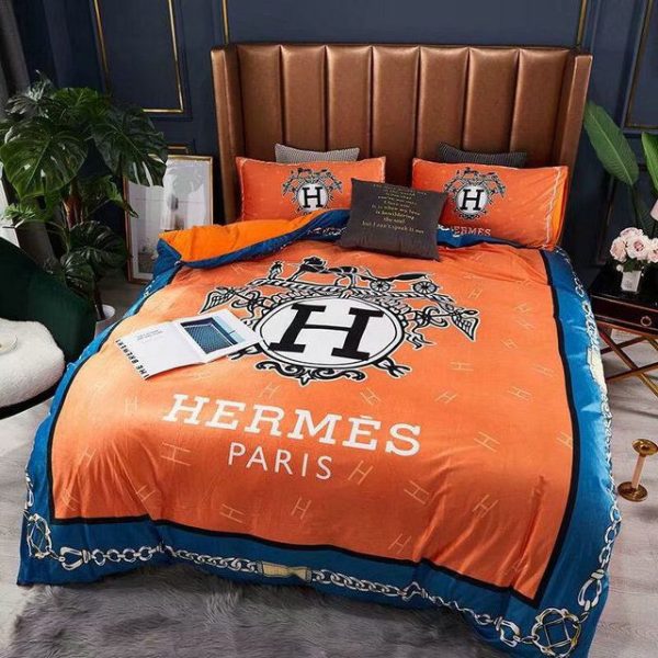 Hermes Paris Luxury Brand Type Bedding Sets 051