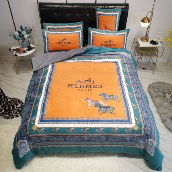 Hermes Paris Luxury Brand Type Bedding Sets 091