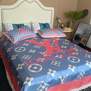 LV Sp Type Bedding Sets Duvet Cover LV Bedroom Sets Luxury Brand Bedding 156