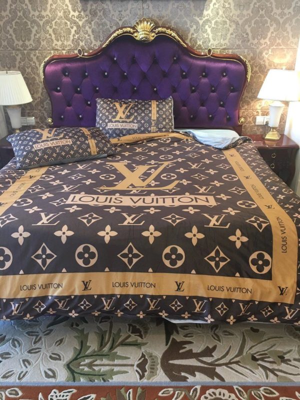 LV Sp Type Bedding Sets Duvet Cover LV Bedroom Sets Luxury Brand Bedding 228