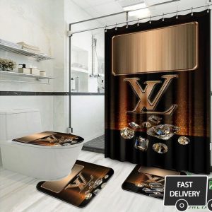 Louis Vuitton Shower Curtain Set