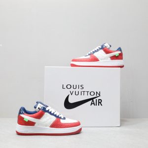 New Arrival LV Air Force AF010 White Red Blue