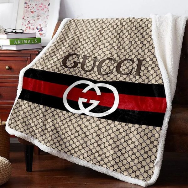 Black & Red Gucci Blanket 007