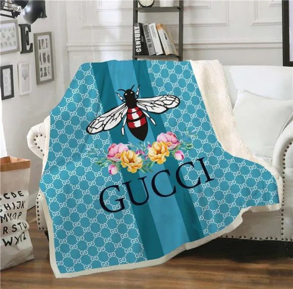 Blue Gucci Blanket 012