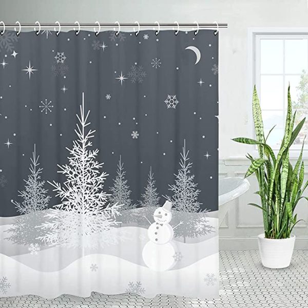 Christmas Night Shower Curtain 007