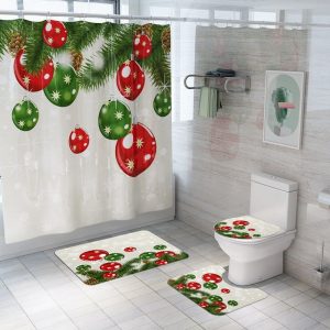 Christmas Shower Curtain Ball Ornament 009