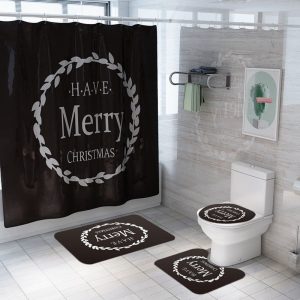 Christmas Shower Curtain Merry Christmas 043