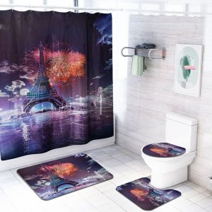 Christmas Shower Curtain Paris 044