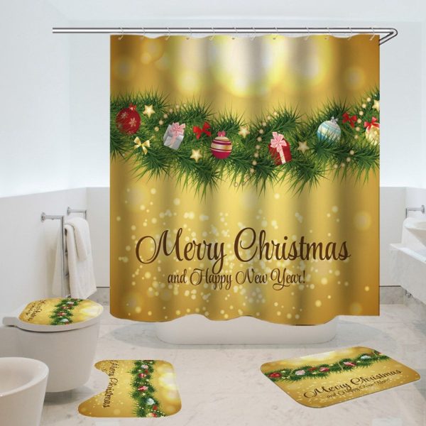 Christmas Shower Curtain Rings Starts 046