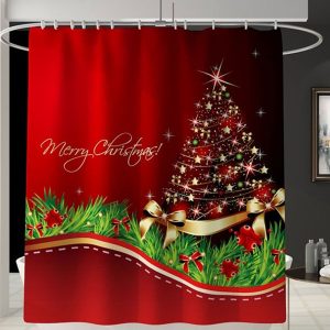 Christmas Tree Shower Curtain 078