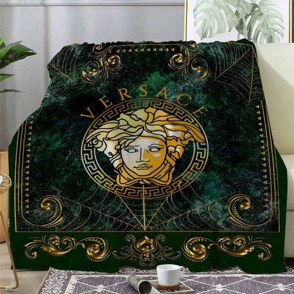 Dark Green Versace Blanket 020