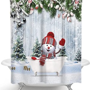 Funny Kids Christmas Shower Curtain 079