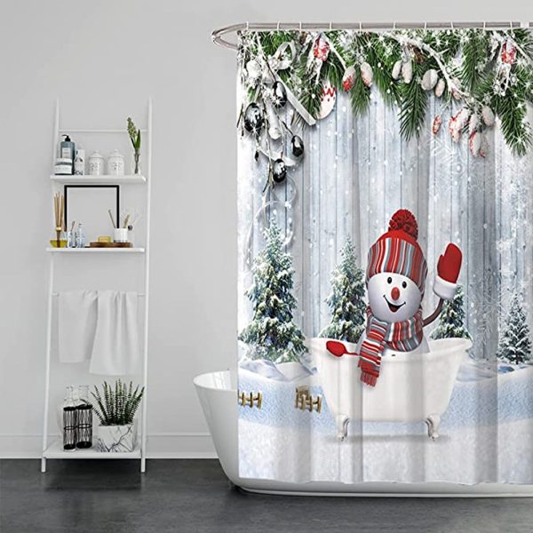 Funny Kids Christmas Shower Curtain 079