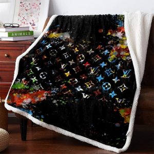 Mixed Colors Louis Vuitton Blanket 039