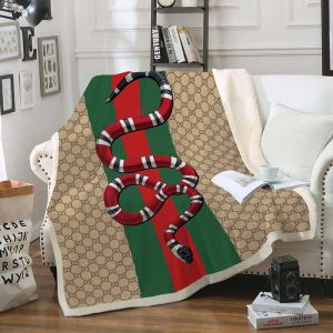 Red Snake Gucci Blanket 028